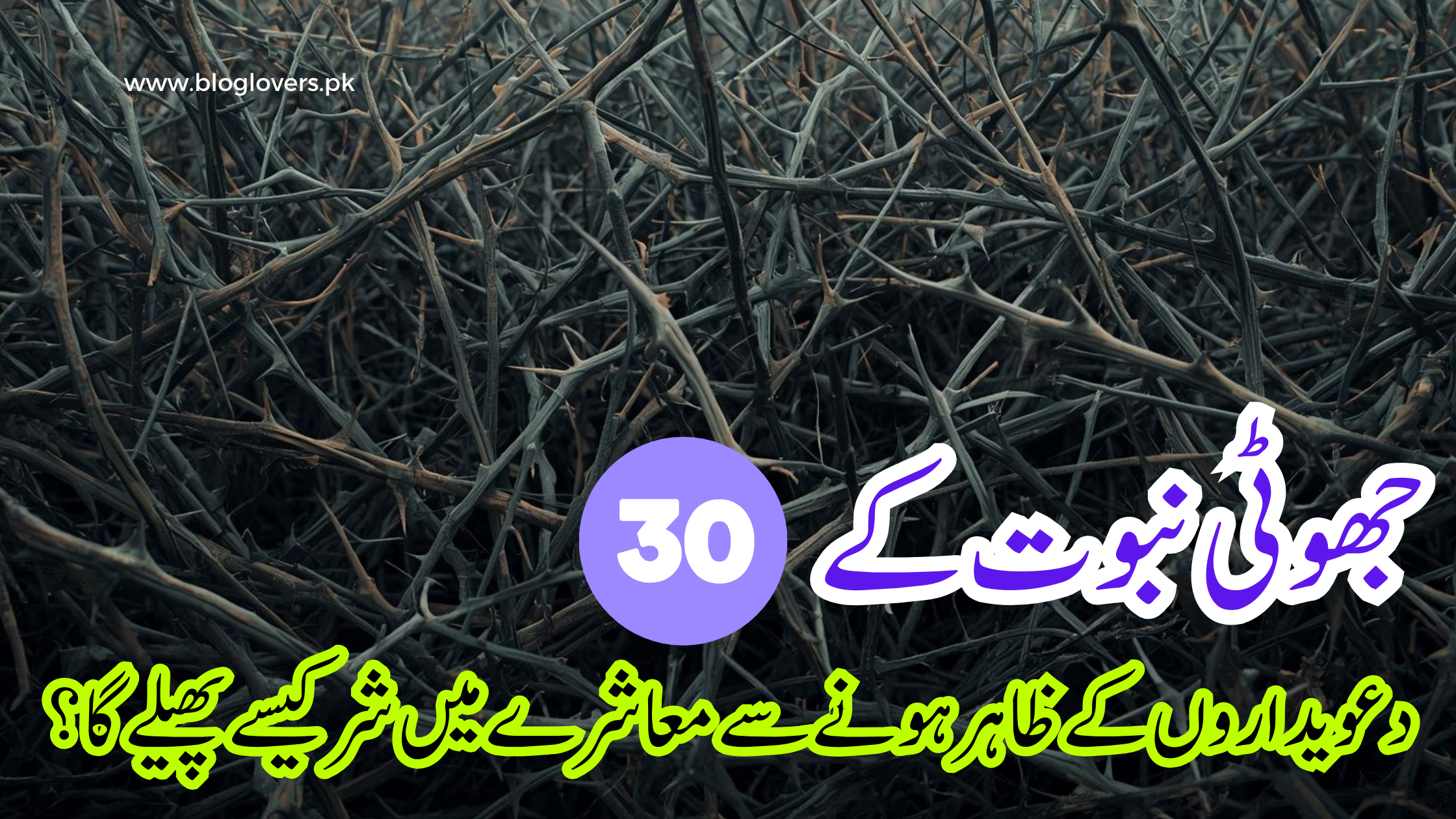 جھوٹی نبوت کے 30 دعویدار