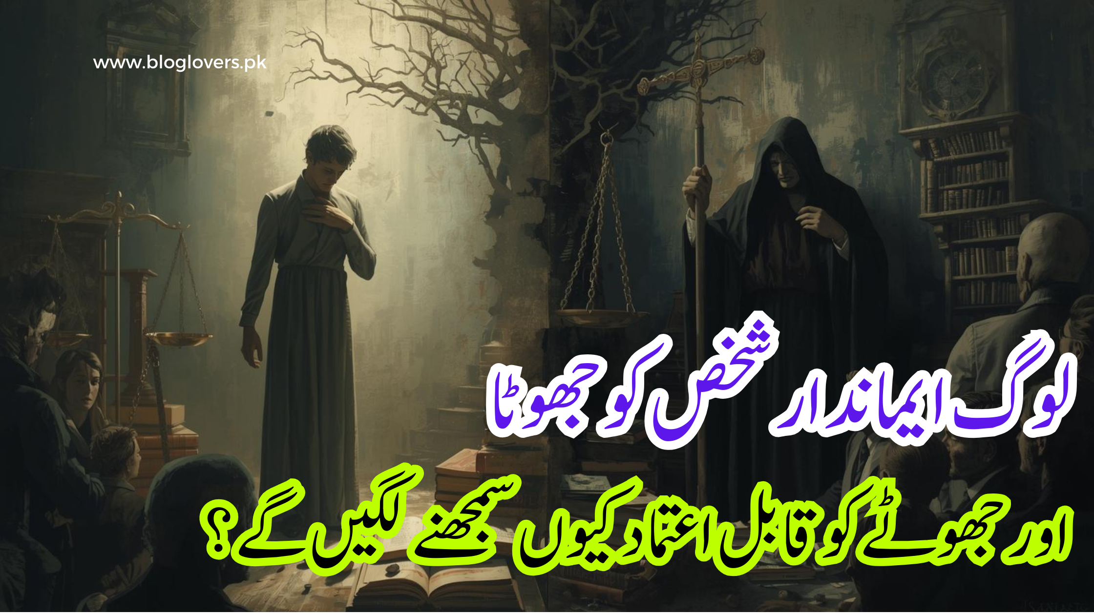 جھوٹے کو سچا اور سچے کو جھوٹا سمجھنا