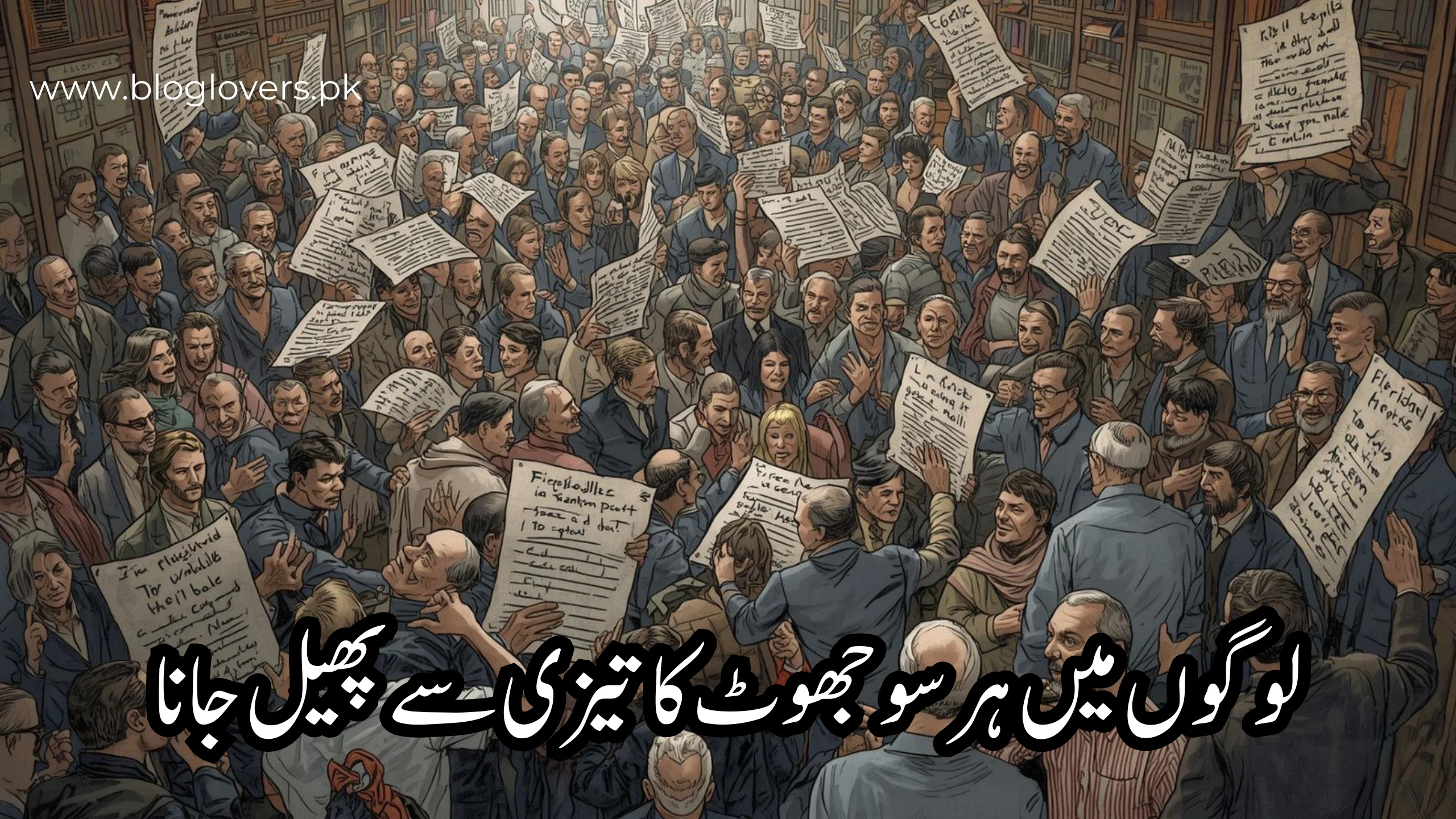 معاشرے میں ہر سو جھوٹ کا تیزی سے پھیل جانا