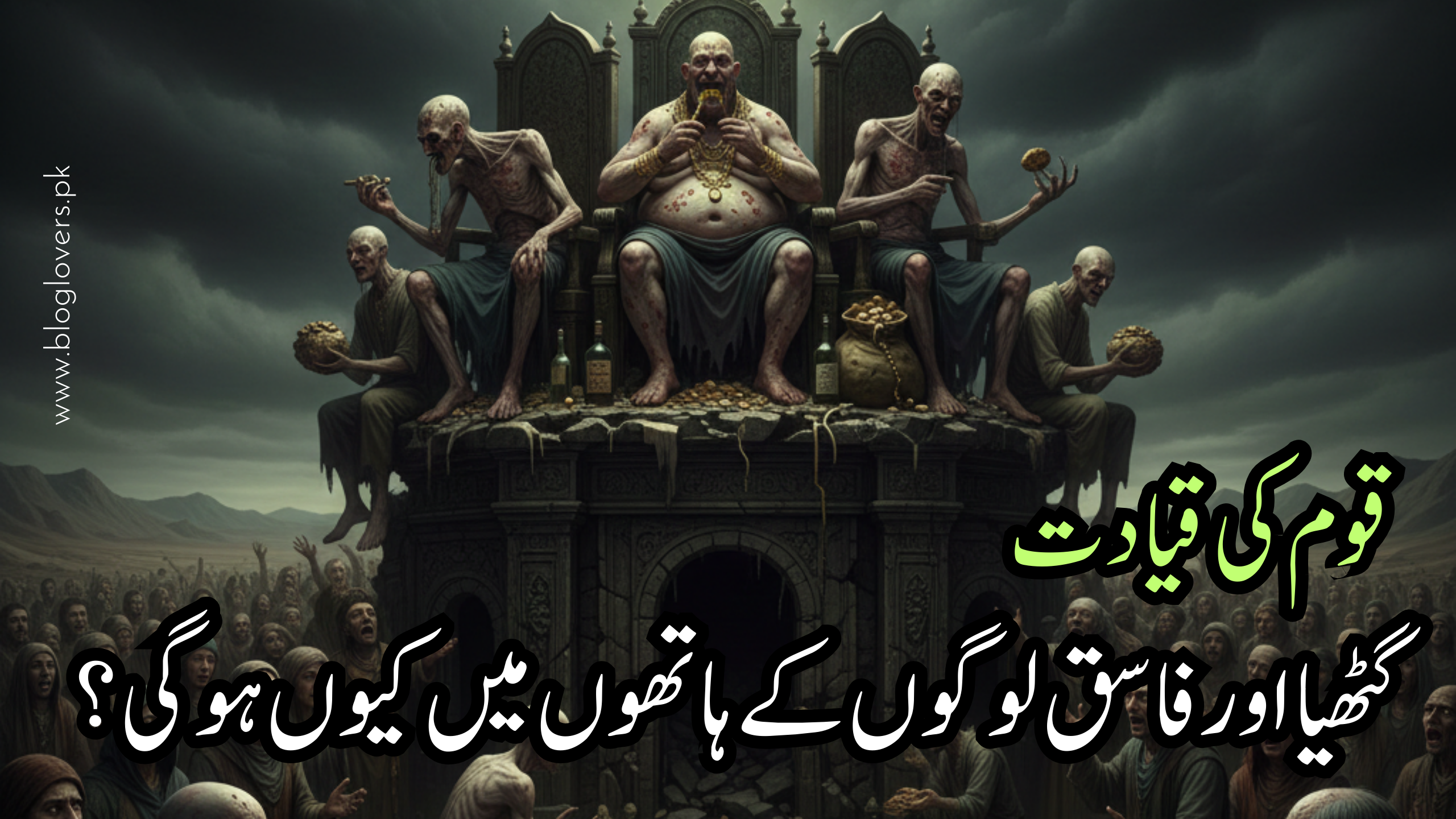 قوم کی قیادت فاسق لوگوں کے ہاتھوں میں