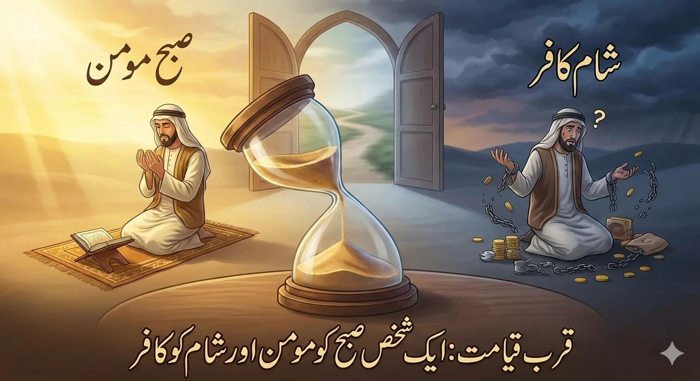 قرب قیامت ایک شخص صبح کو مومن اور شام کو کافر کیوں ہو جائے گا؟