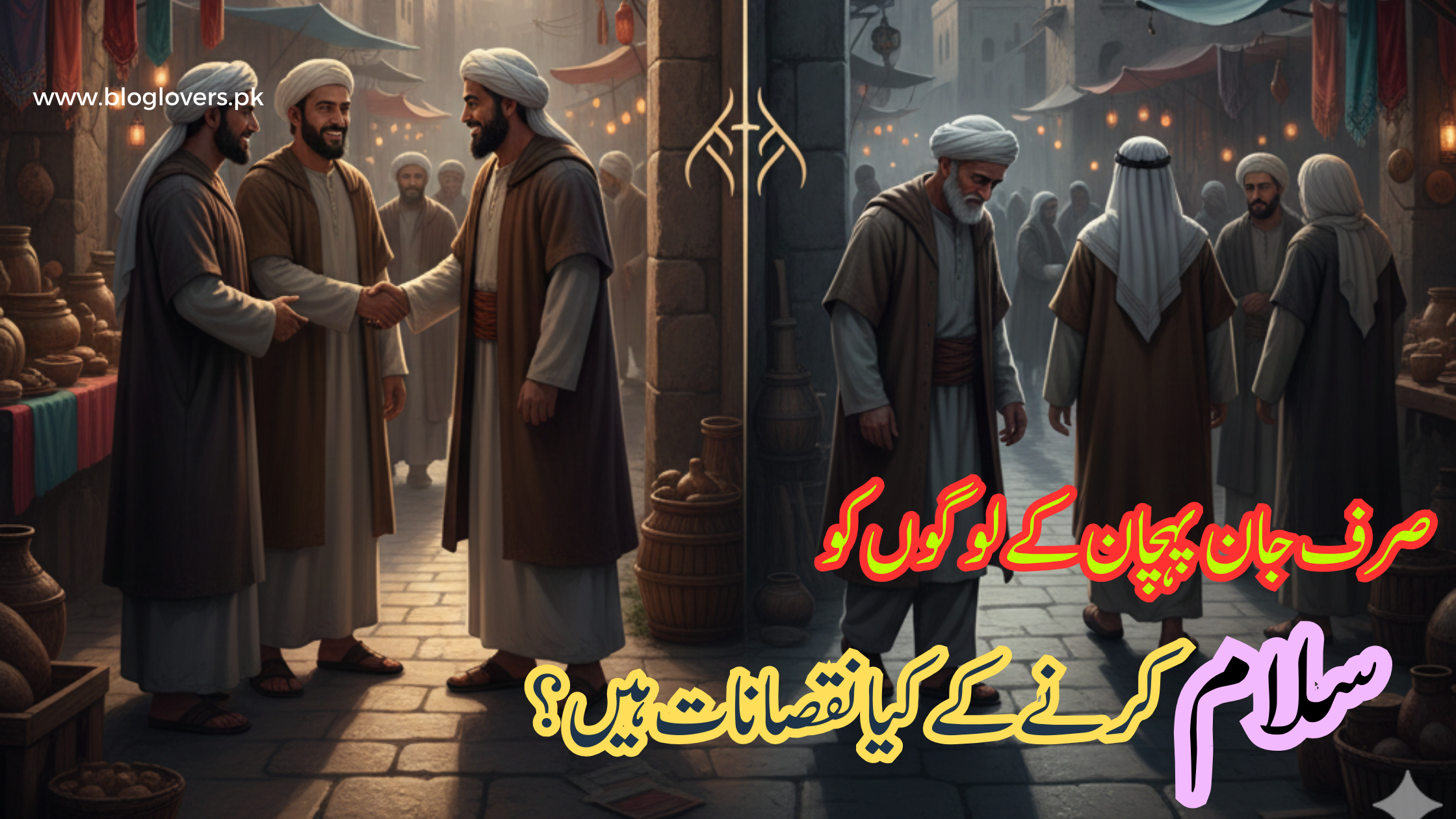 صرف جان پہچان کے لوگوں کو سلام کرنا