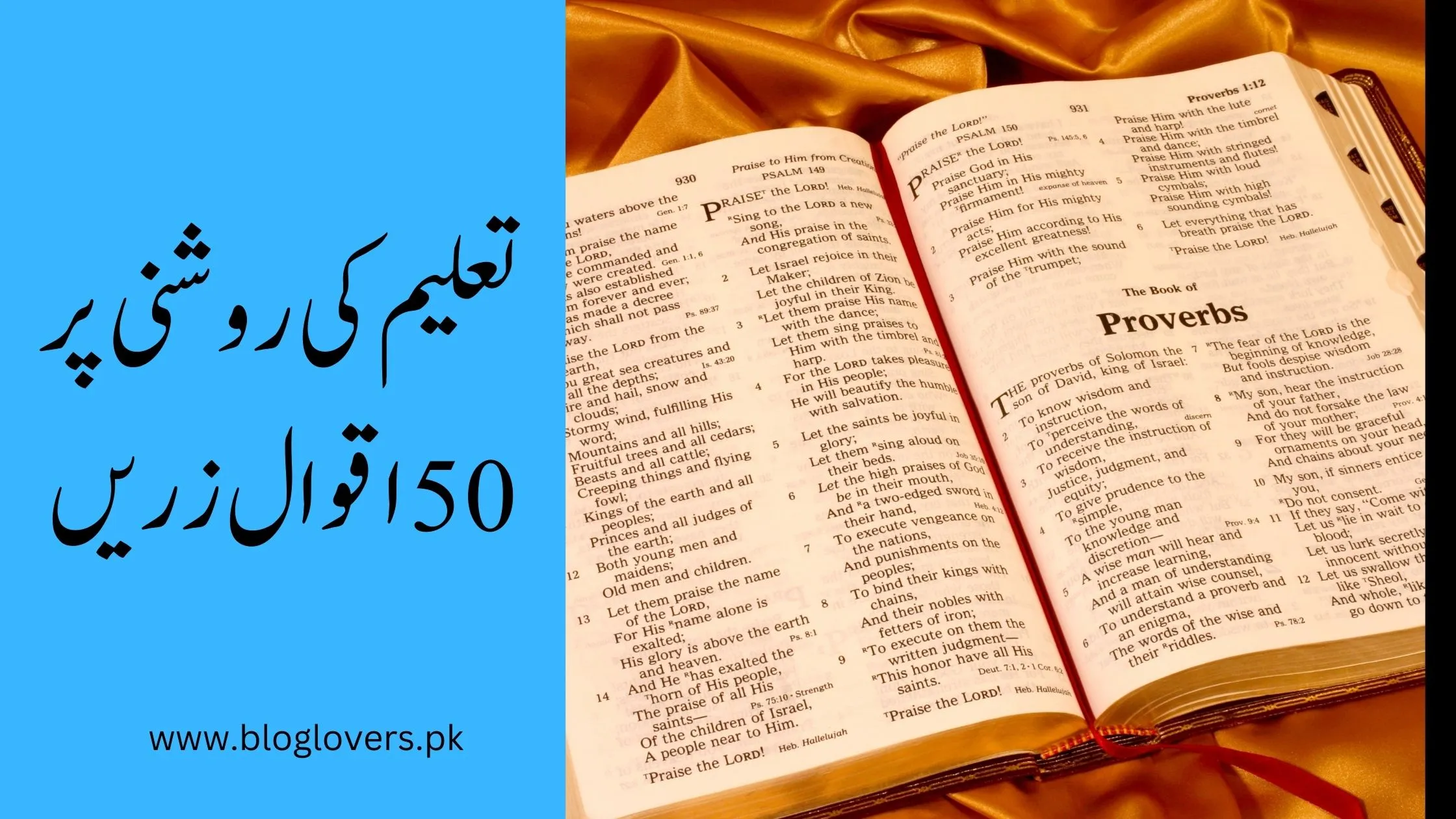 تعلیم کی روشنی پر 50 اقوال زریں