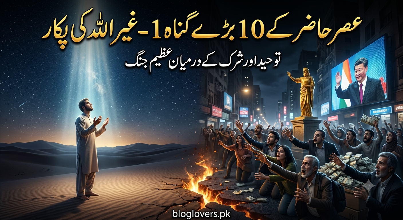 عصر حاضر کے 10 بڑے گناہ 1- غیر اللہ کی پکار