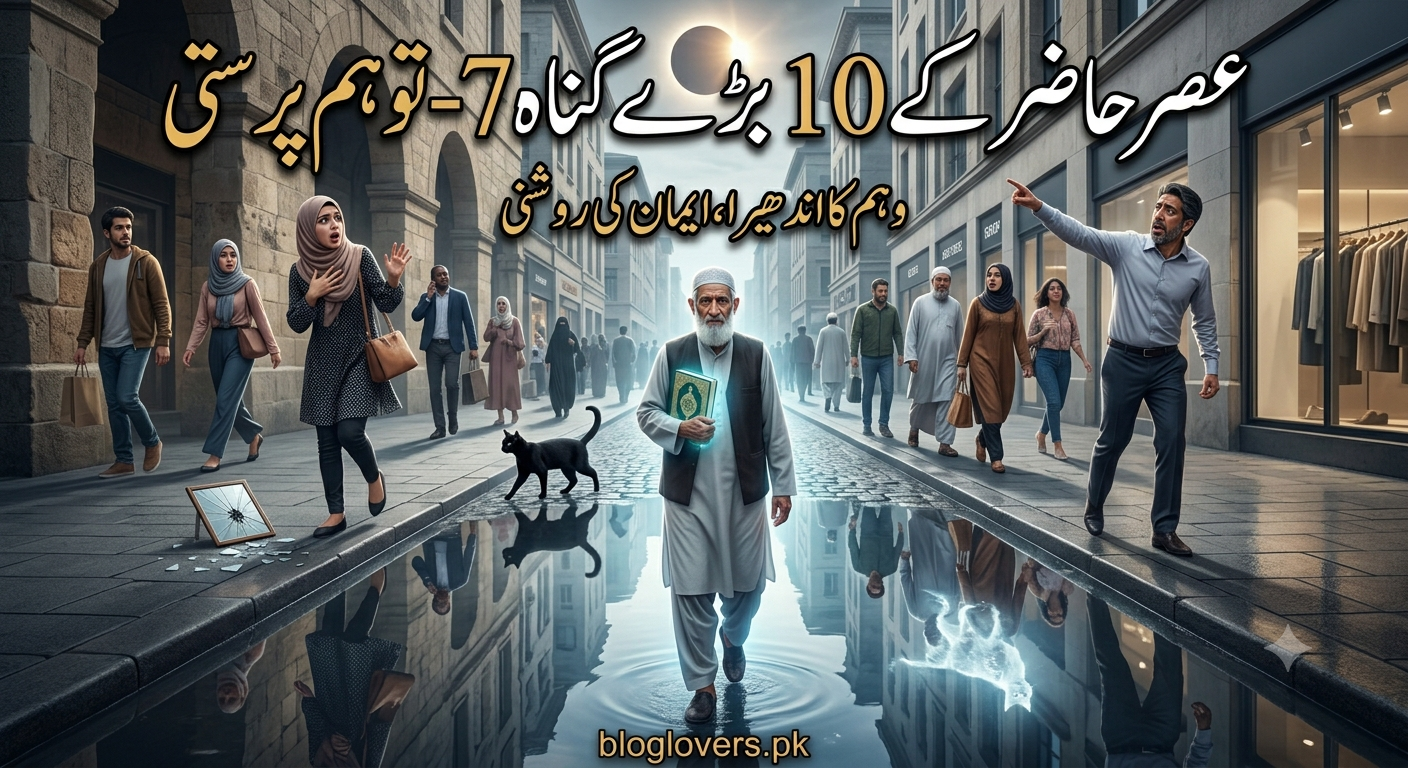 عصر حاضر کے 10 بڑے گناہ 7- توہم پرستی