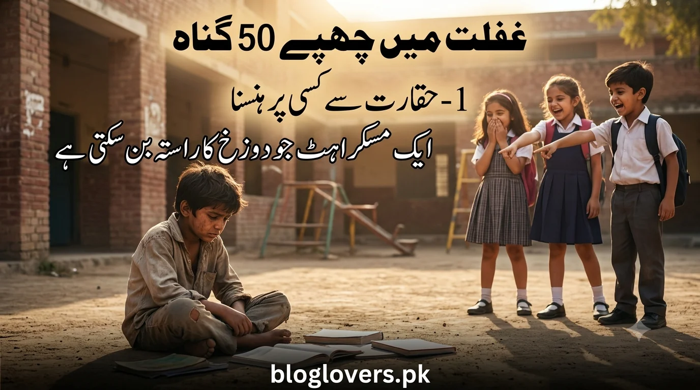 حقارت سے کسی پر ہنسنا - تصویر