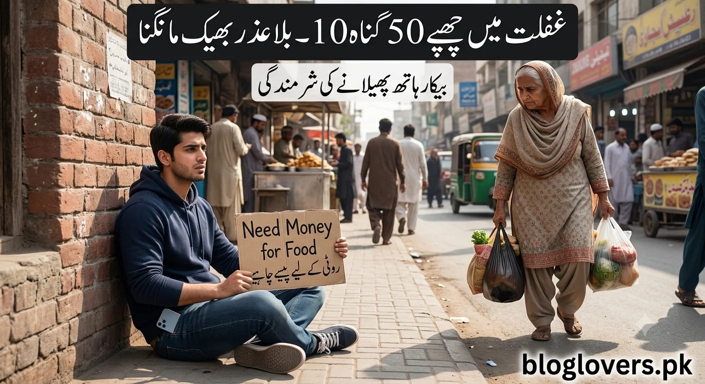 غفلت میں چھپے 50 گناہ 10 - بلاعذر بھیک مانگنا
