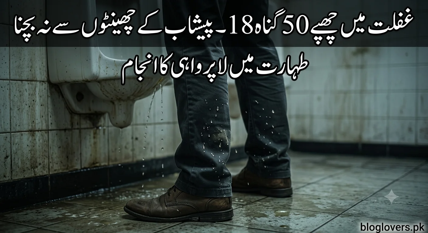 غفلت میں چھپے 50 گناہ 18 - پیشاب کے چھینٹوں سے نہ بچنا