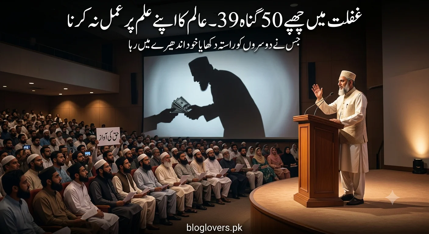 غفلت میں چھپے 50 گناہ: 39 - عالم کا اپنے علم پر عمل نہ کرنا