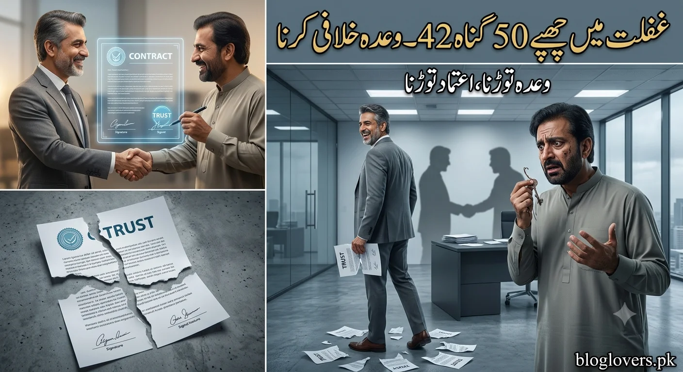 وعدہ خلافی کرنا - غفلت میں چھپے 50 گناہ کا بیالیسواں گناہ