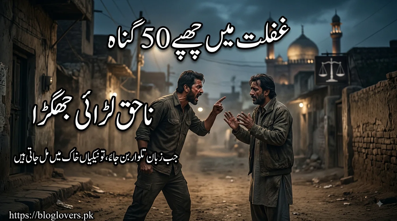 ناحق لڑائی جھگڑا کرنا - غفلت میں چھپے 50 گناہ کا تینتالیسواں گناہ