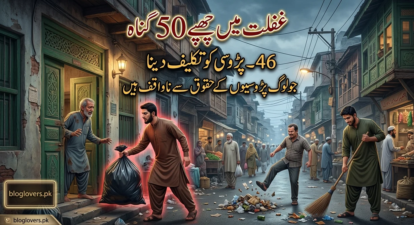 پڑوسی کو تکلیف دینا - غفلت میں چھپے 50 گناہ